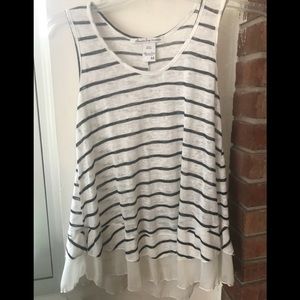NWOT Striped tank by American Rag sz med